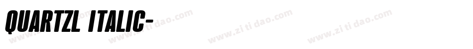 QuartzL Italic字体转换